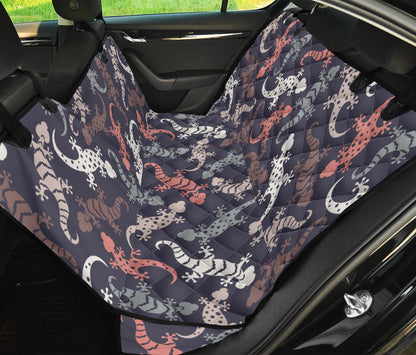 Gecko Pattern Print Design 02 Rear Dog Car Seat Cover Hammock