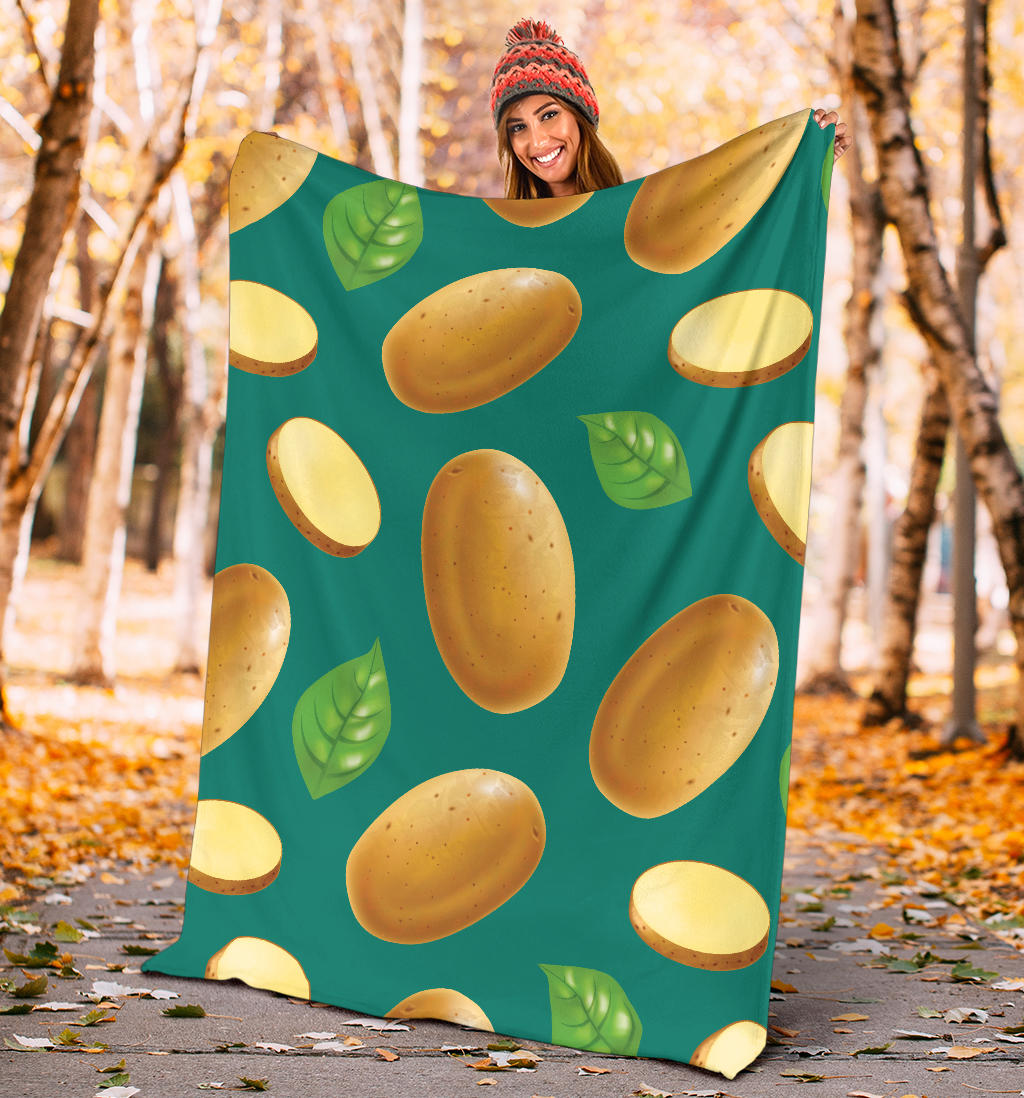 Potato Pattern Print Design A04 Premium Blanket