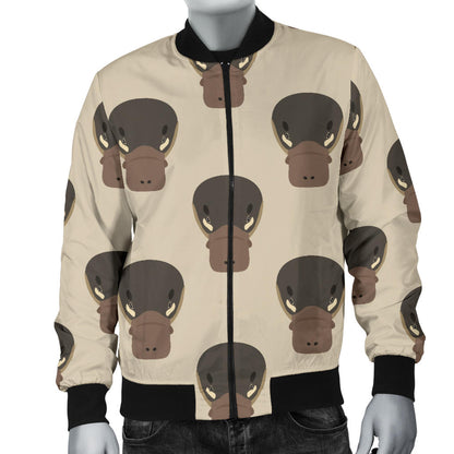 Platypus Pattern Print Design A03 Men Bomber Jacket