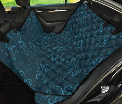 Octopus Pattern Print Design A05 Rear Dog Car Seat Cover Hammock