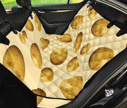 Potato Pattern Print Design A01 Rear Dog Car Seat Cover Hammock