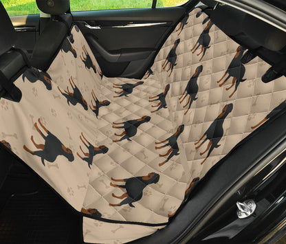 Rottweiler Pattern Print Design A01 Rear Dog Car Seat Cover Hammock