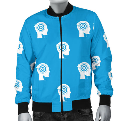 Psychology Pattern Print Design A03 Men Bomber Jacket