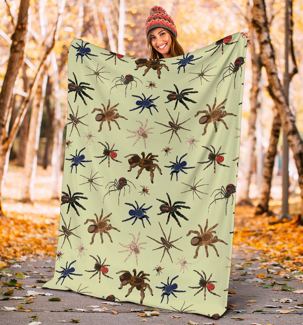 Tarantula Pattern Print Design 02 Premium Blanket