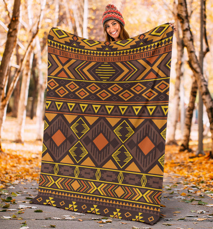 Navajo Pattern Print Design A06 Premium Blanket