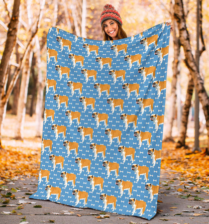 Bulldogs Pattern Print Design 06 Premium Blanket