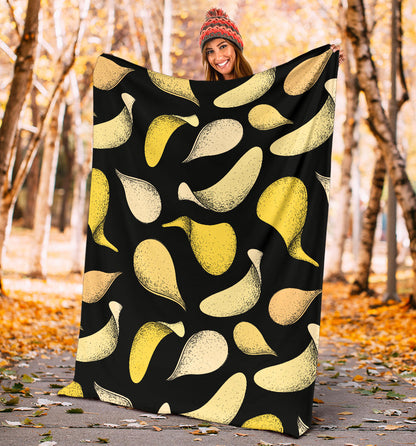 Potato Pattern Print Design A02 Premium Blanket