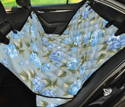 Hydrangea Pattern Print Design 01 Rear Dog Car Seat Cover Hammock