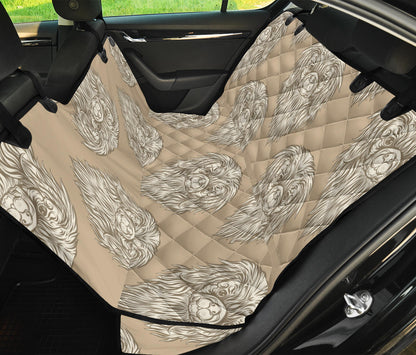 Pekingese Pattern Print Design A01 Rear Dog Car Seat Cover Hammock