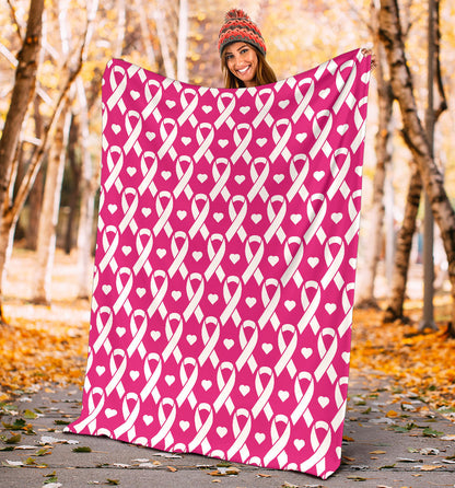 Breast cancer Pattern Print Design 05 Premium Blanket
