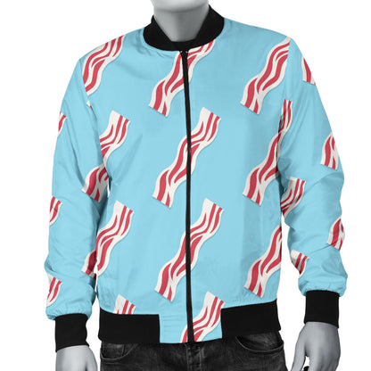 Bacon Pattern Print Design 03 Men Bomber Jacket