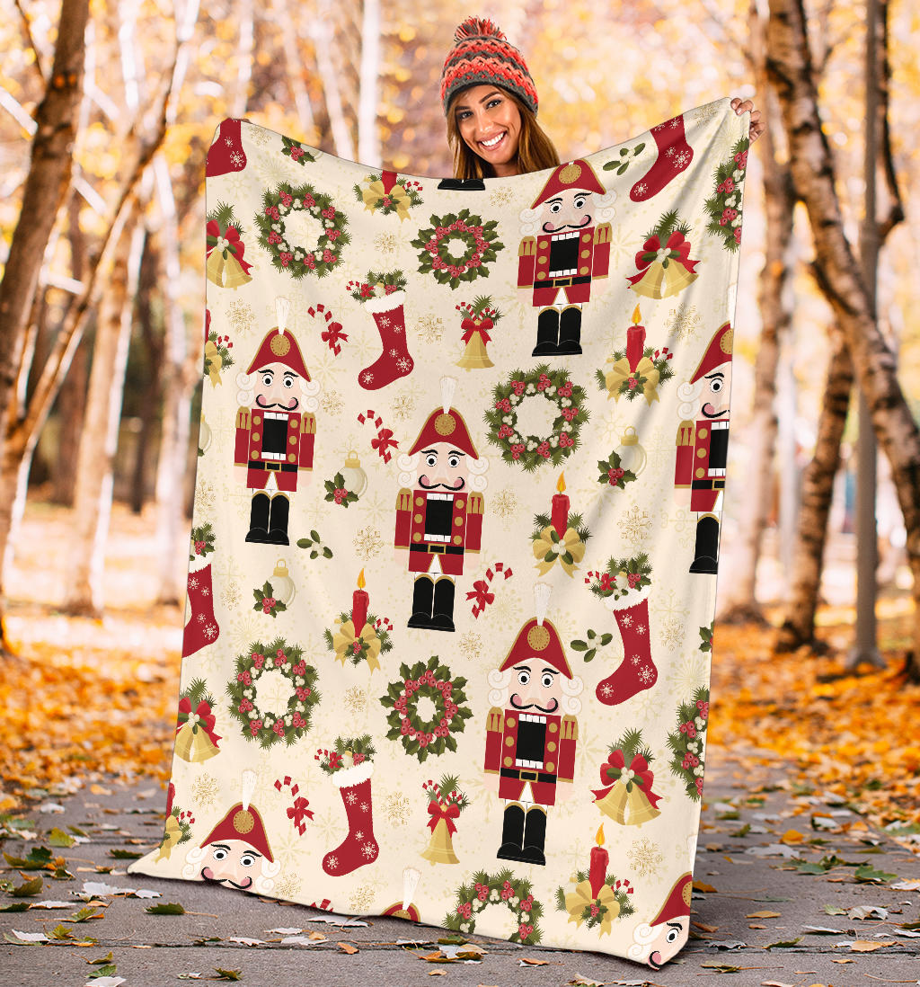 Nutcracker Pattern Print Design A01 Premium Blanket