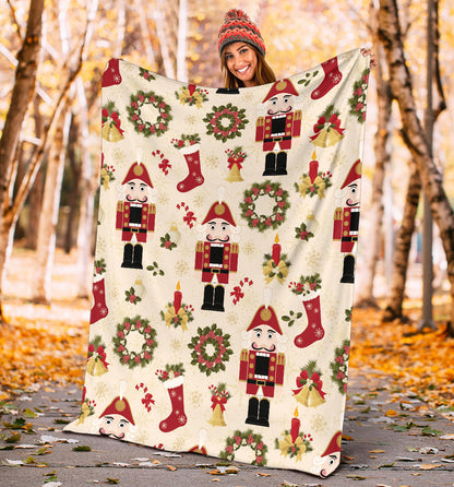 Nutcracker Pattern Print Design A01 Premium Blanket