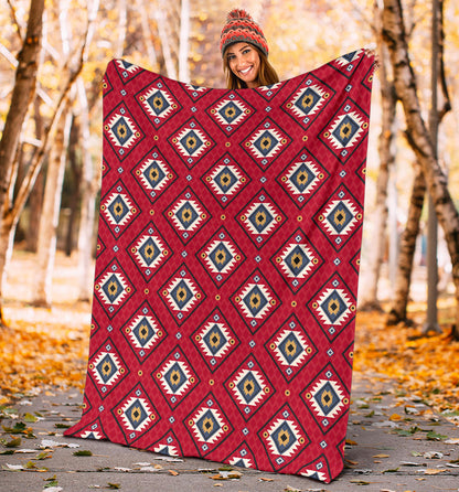 Aztec Pattern Print Design 10 Premium Blanket