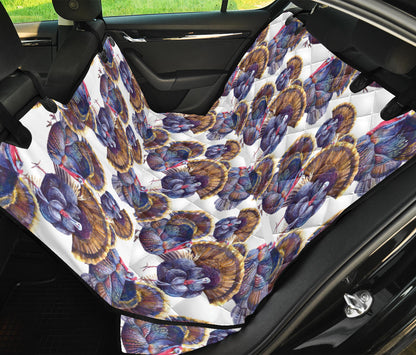 Turkey Pattern Print Design 01 Rear Dog Car Seat Cover Hammock