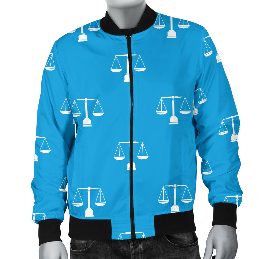 Libra Pattern Print Design 02 Men Bomber Jacket