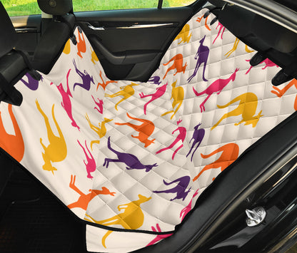 Kangaroos Pattern Print Design 01 Rear Dog Car Seat Cover Hammock