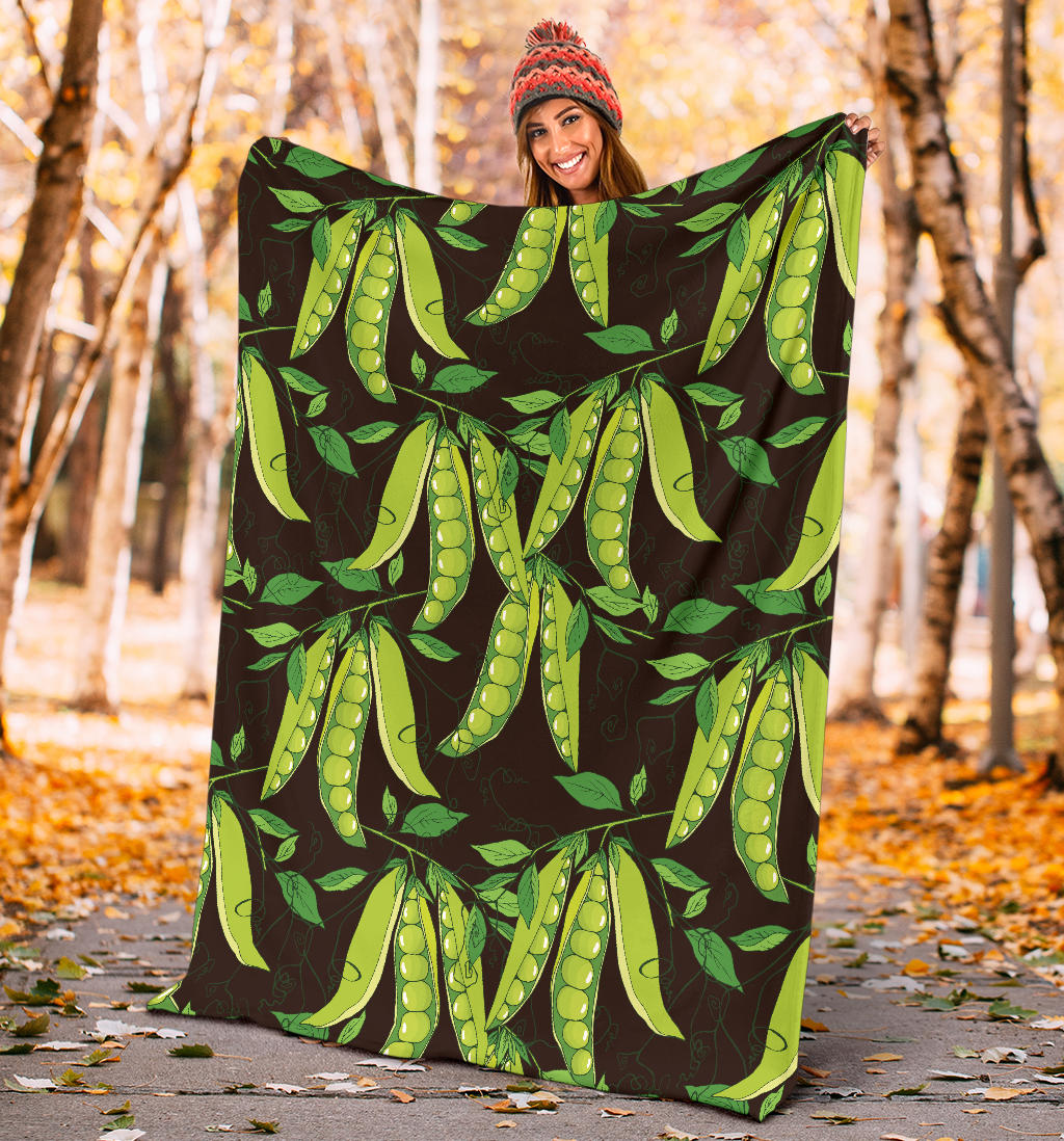 Peas Pattern Print Design A03 Premium Blanket