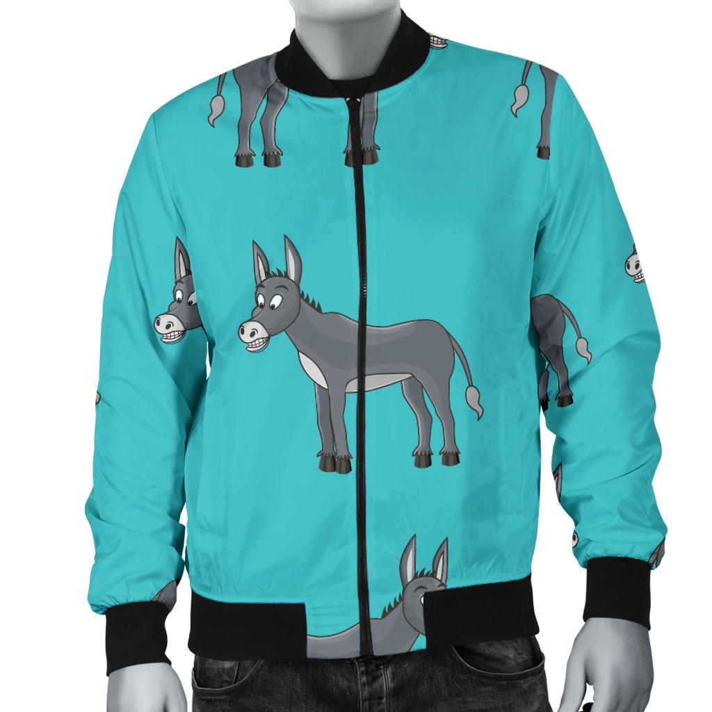 Donkey Pattern Print Design 01 Men Bomber Jacket