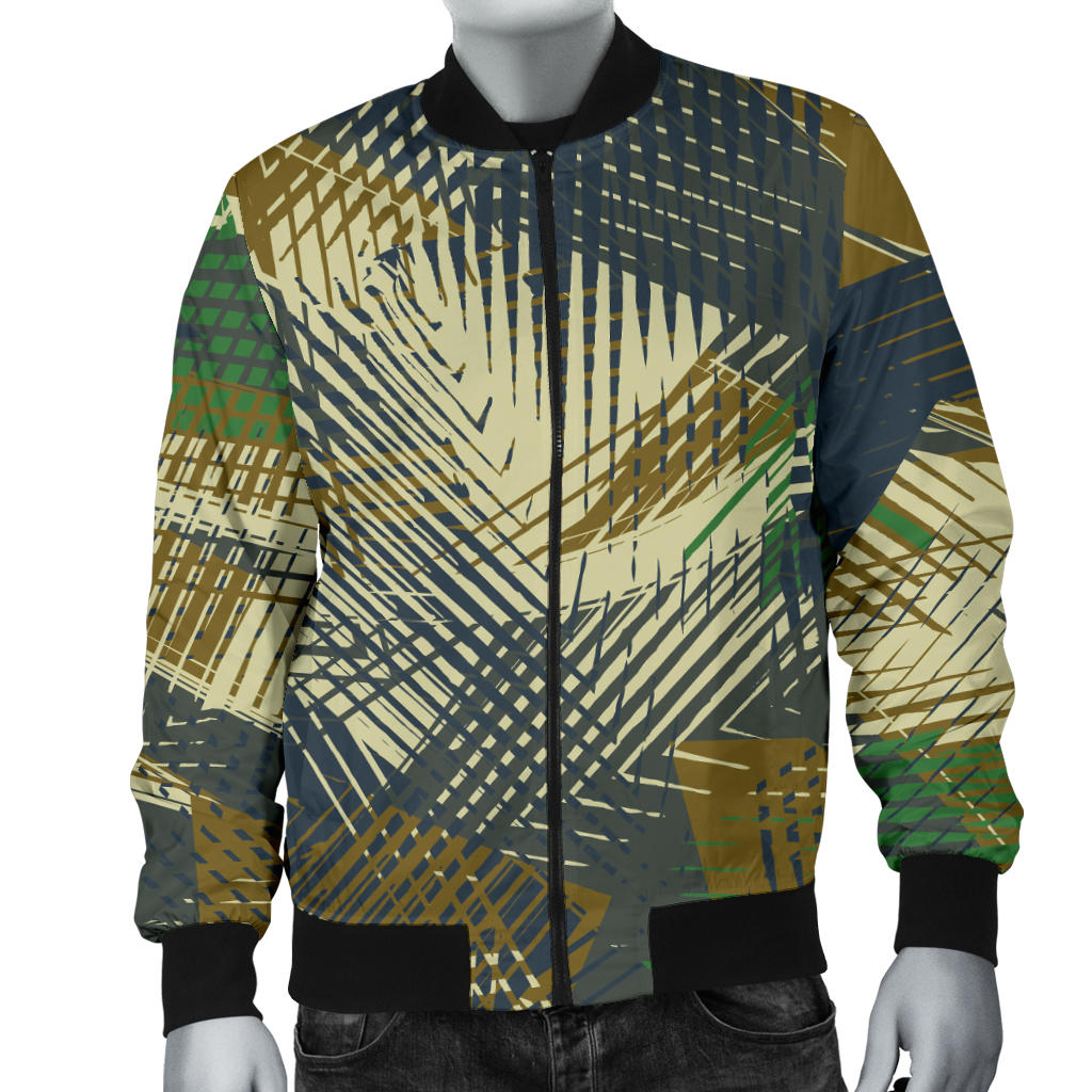 Military Camouflage Pattern Print Design 01 Men Bomber Jacket