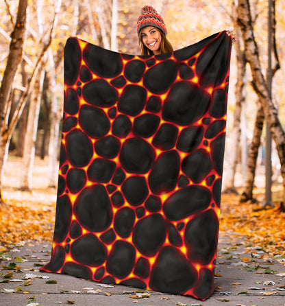 Lava Pattern Print Design 01 Premium Blanket