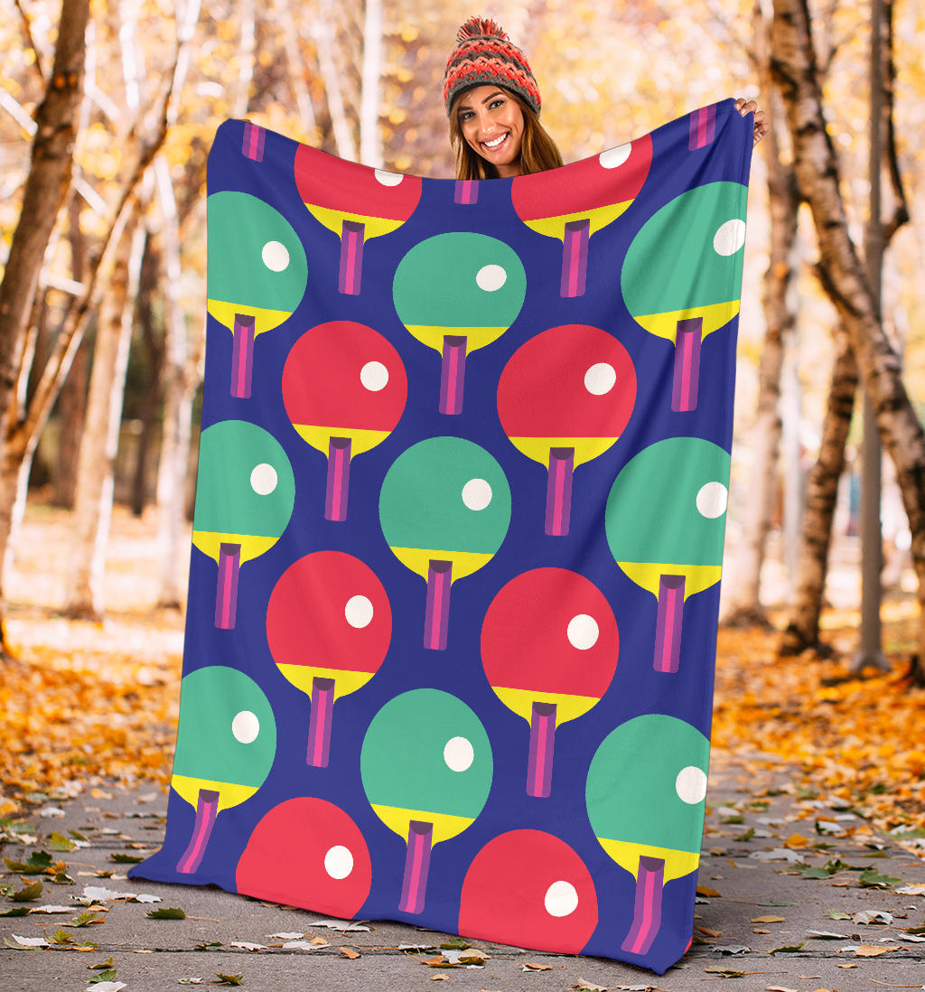Ping Pong Pattern Print Design A03 Premium Blanket