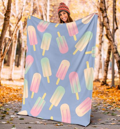 Ice Cream Pattern Print Design 05 Premium Blanket