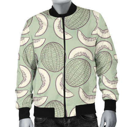 Cantaloupe Pattern Print Design 01 Men Bomber Jacket