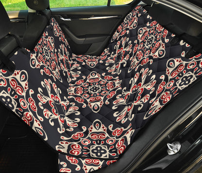 Medallion Pattern Print Design 01 Rear Dog Car Seat Cover Hammock