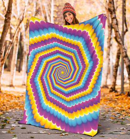 Optical illusion Pattern Print Design A04 Premium Blanket