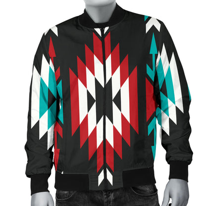Native Pattern Print Design A08 Men Bomber Jacket