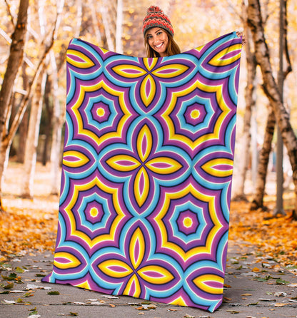 Optical illusion Pattern Print Design A03 Premium Blanket