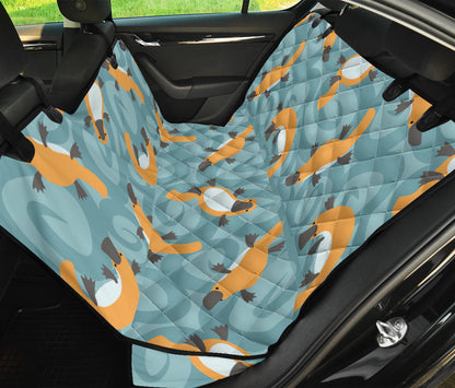 Platypus Pattern Print Design A01 Rear Dog Car Seat Cover Hammock