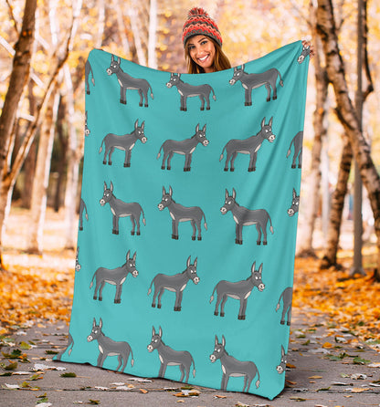 Donkey Pattern Print Design 01 Premium Blanket