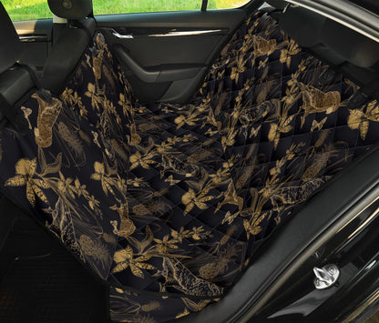 Parakeet Pattern Print Design A05 Rear Dog Car Seat Cover Hammock