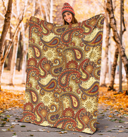 Boho Pattern Print Design 08 Premium Blanket