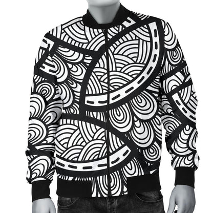 Polynesian Pattern Print Design A01 Men Bomber Jacket