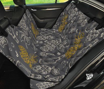 Hope Pattern Print Design 01 Rear Dog Car Seat Cover Hammock