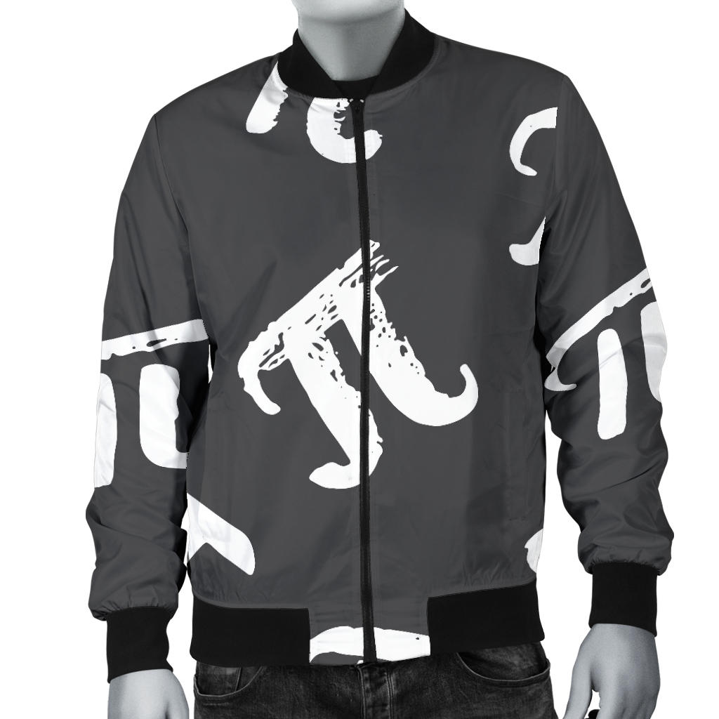 Pi Day Pattern Print Design A02 Men Bomber Jacket