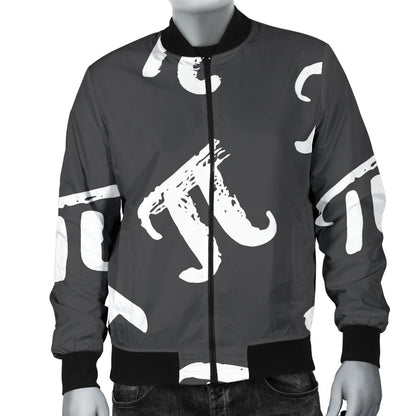 Pi Day Pattern Print Design A02 Men Bomber Jacket