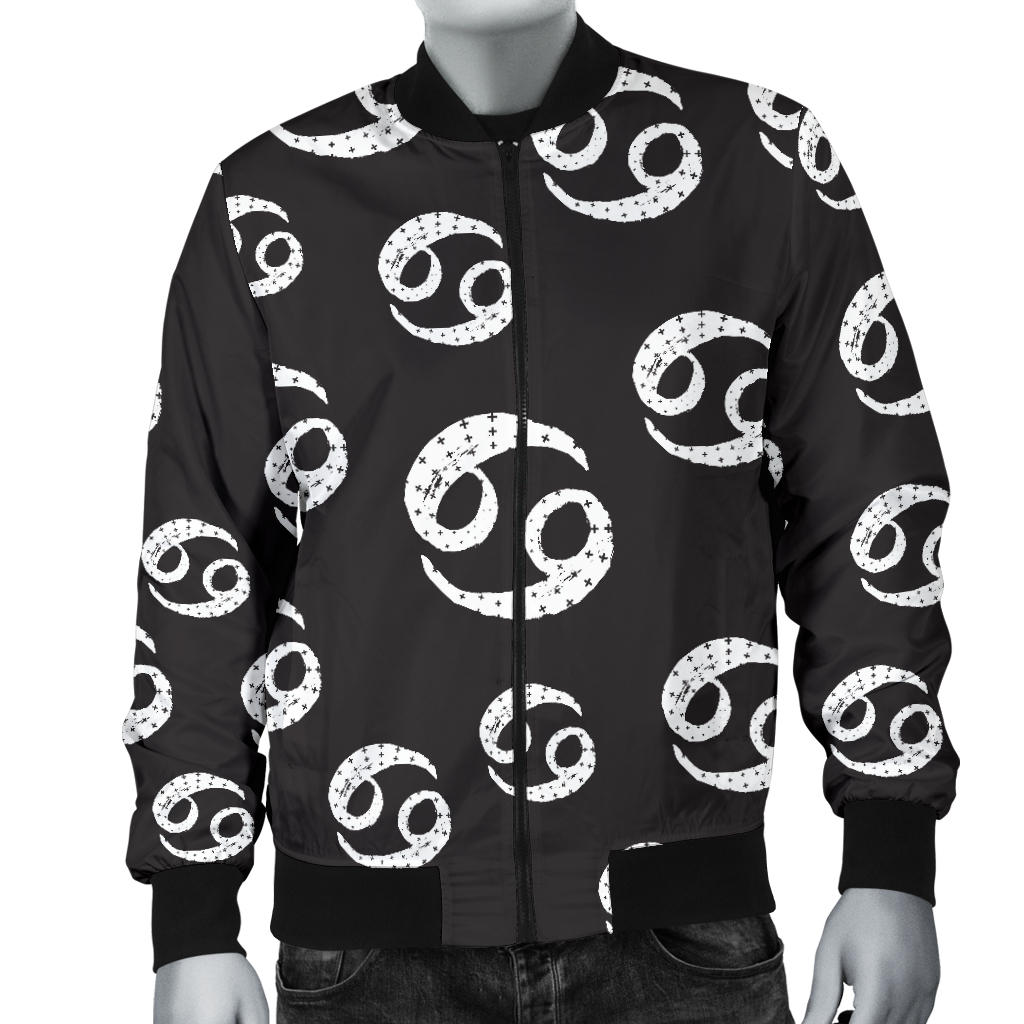 Cancer Zodiac Pattern Print Design 02 Men Bomber Jacket