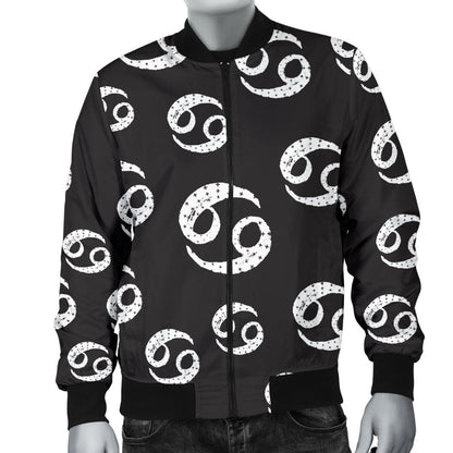 Cancer Zodiac Pattern Print Design 02 Men Bomber Jacket