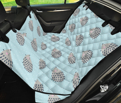 Hedgehog Pattern Print Design 02 Rear Dog Car Seat Cover Hammock