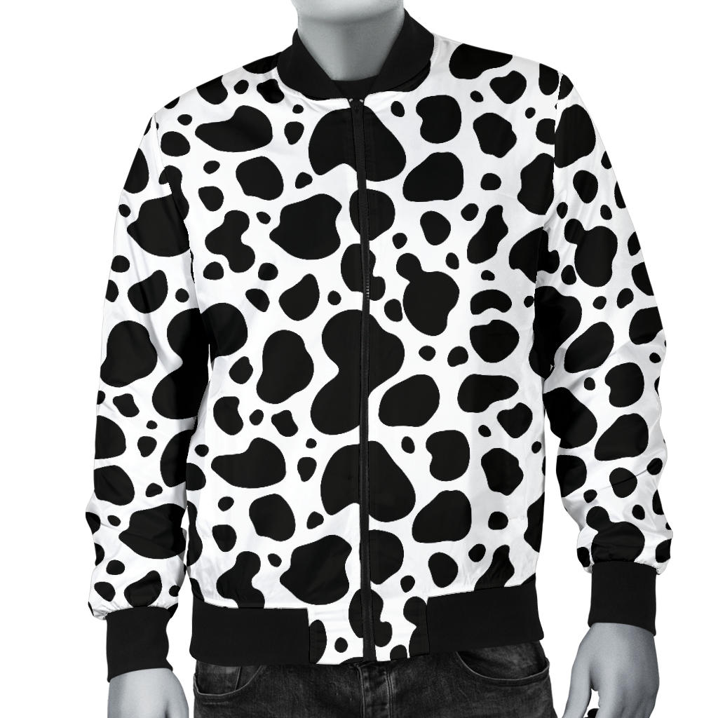 Cow Skin Pattern Print Design 04 Men Bomber Jacket