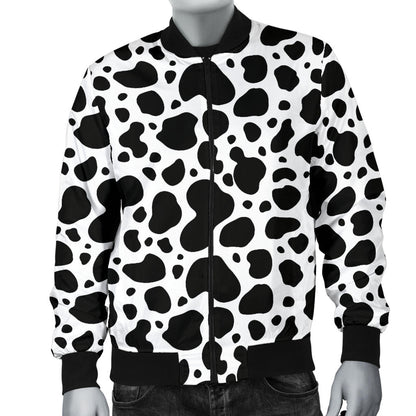 Cow Skin Pattern Print Design 04 Men Bomber Jacket