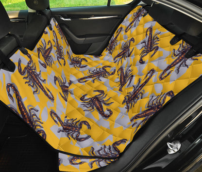 Scorpion Pattern Print Design 01 Rear Dog Car Seat Cover Hammock