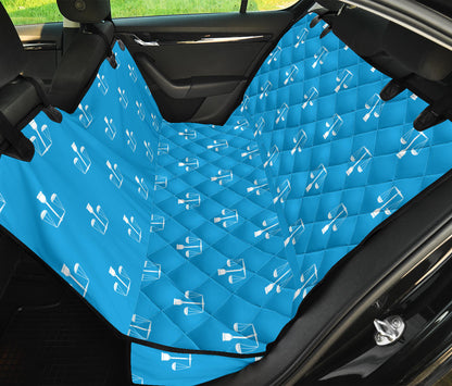Libra Pattern Print Design 02 Rear Dog Car Seat Cover Hammock