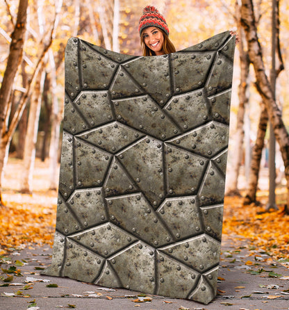 Armor Pattern Print Design 01 Premium Blanket