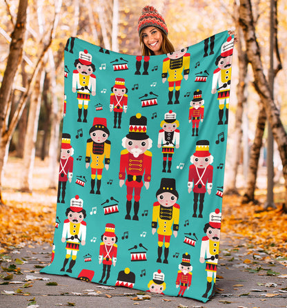 Nutcracker Pattern Print Design A03 Premium Blanket