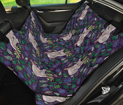Koala Pattern Print Design 06 Rear Dog Car Seat Cover Hammock